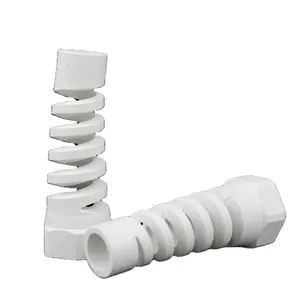 YDT factory approved M16-LR waterproof strain relife long thread plastic spiral cable gland