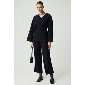 ETHIQUET Salvia Women's <b>Wrap</b> Kapama Tie Modal Two-Piece Set - Product Image 2
