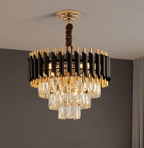 Contemporary Antique Cheap Black <b>Crystal</b> <b>Chandelier</b> <b>Crystal</b> Hanging Lighting for Hotel - Product Image 4