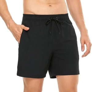 Short de plage décontracté à séchage rapide pour homme avec fermeture élastique Short de bain avec poches zippées et doublure en maille - Product Image 3