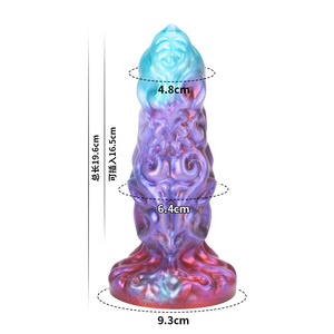 Grand Dildo Blanc avec Plug Anal Alien en Silicone Liquide, Jouet Adulte pour Hommes et Femmes - Product Image 6