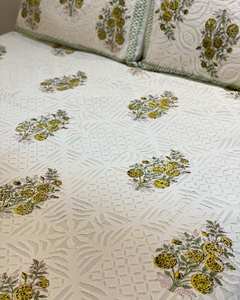 Premium Vintage Block printed Applique cutwork <b>Bedcover</b> Set Decorative <b>Bedcover</b> Bohemian Hotel Use Soft - Product Image 2