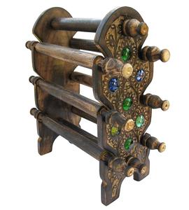 Wooden Bangle Stand Bangle Organizer Folding Chuddi Stand Gift Item for <b>Women</b> Bar <b>Bracelet</b> Bangle Jewelry Holder Stand - Product Image 1