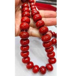 Produit le plus vendu Résine Premium 2024 Nouvelle Arrivée Rouge Big bold perle Déclaration collier disponible toutes les couleurs à un prix abordable - Product Image 1