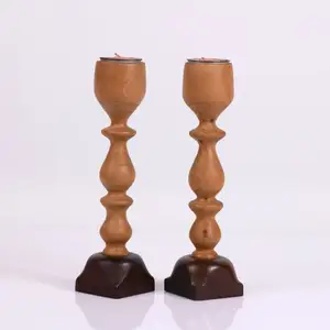 Indian Antique Live Edge Wooden Candle Holder Acacia Candle Buy In Low Price India Handmade Candle Stand Brown Color Acacia