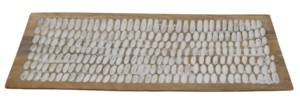 Plateau en bois élégant en forme de bateau, nouveau design, artisanat naturel fait main, style américain, plateau de service, bols, marque IHA, modèle IHAT292 - Product Image 4