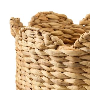 Medium Petal Water <b>Hyacinth</b> <b>Basket</b> Natural Handmade Storage <b>Basket</b> Wholesale eco-friendly Made in Vietnam - Product Image 3