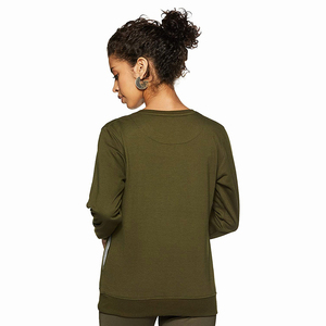 Sudadera Casual de Alta Calidad para Mujer 2026, 100% Algodón, Felpa, Tejido de Punto, Talla Grande, Personalizable con Bordado, Servicio OEM, Invierno - Product Image 2