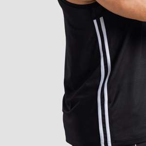 Chaleco Deportivo para Hombre, Transpirable, Estilo Tank Top, Color Negro, Talla XL, Hecho de Poliéster, Algodón y Spandex, con Capucha y Decoración con Estampado Muscular - Product Image 4