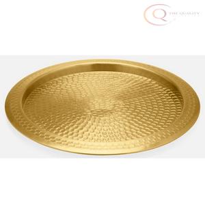 Plateau décoratif en acier inoxydable de qualité supérieure pour la décoration de la maison |   Plateau de service et de présentation élégant pour le salon, la table à manger - Product Image 4