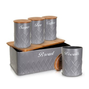 เคาน์เตอร์โลหะกระป๋องชุบสังกะสีทรงกลมภาชนะบรรจุชาแฮนด์เมด - Product Image 3