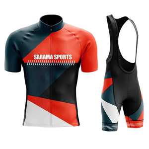Uniformes de Ciclismo Personalizados Más Populares para Hombre, Tallas Grandes, Secado Rápido, Transpirables, Spandex/Poliéster, Buen Precio, Impresión de Logotipo Personalizado - Product Image 1