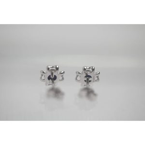Boucles d'oreilles pendantes vintage plaquées or rose avec trèfle à quatre feuilles et diamant - Product Image 4