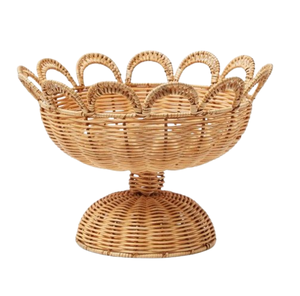 Ustensiles de cuisine Bol de service essentiel et durable en rotin pour fruits et aliments Vaisselle de rangement personnalisable pour la fête à la maison et les cadeaux - Product Image 4