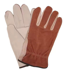 Guantes de trabajo de desgaste industrial de construcción Guantes de trabajo de cuero de buena calidad Guantes DE TRABAJO DE SEGURIDAD DE Venta caliente - Product Image 1