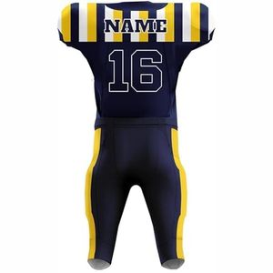 Uniformes de football américain personnalisés respirants en gros, en sergé, avec impression numérique par sublimation, 100 % polyester, unisexe, toutes tailles - Product Image 3