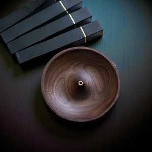 Porte-encens en bois indien décoratif et durable, support pour cendres, plateau à encens artisanal, yoga, zen, décoration de la maison, prix le plus bas - Product Image 3