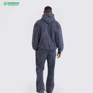 <b>100</b>% <b>Polyester</b> Fleece/French Terry Quick Dry Breathable Acid Washed Winter Unisex Streetwear Fashion Distressed Plain - Product Image 6