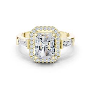 แหวนเพชรโมอิสโคลอน14K สำหรับงานแต่งงาน - Product Image 6