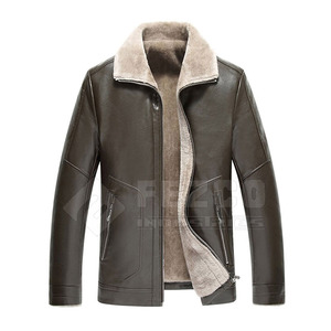 2025 gran oferta chaqueta de cuero impermeable genuino Slim Fit hombres personalizados hombres chaqueta de invierno de cuero - Product Image 1