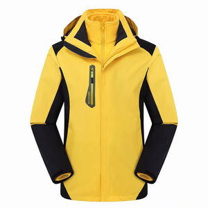 Chaqueta a prueba de viento de carcasa blanda tres en uno de gama alta 2025 para hombre, ropa deportiva para exteriores para montañismo, forro polar a prueba de viento, carcasa blanda - Product Image 3