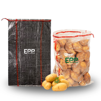EPP tas tepung Polipropilena transparan, atasan ritsleting untuk kemasan makanan, anti lembap kustom 25kg/50kg