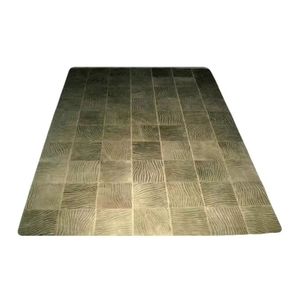 Alfombras de Cuero Auténtico Hechas a Mano y Cosidas a Máquina, Alfombras de Piel de Vaca de Primera Calidad, Modernas y Elegantes, para Área de Oración - Product Image 2
