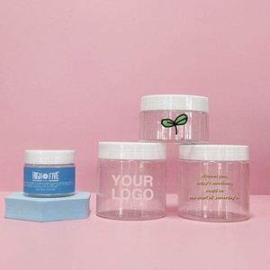 Envase de Plástico PET Transparente de Boca Ancha para Crema para el Cuidado de la Piel, con Tapa de Rosca, de 30ml-500ml, con Logotipo Personalizado - Product Image 1