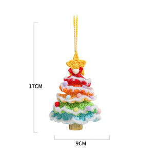 Adorno de Árbol de Navidad Hecho a Mano con Campana, Venta al por Mayor, para Decoración Navideña, para Colgar en el Coche, para Niños y Adultos - Product Image 5
