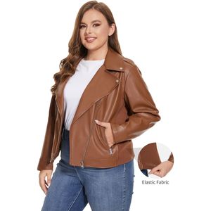Veste en cuir pour femmes tendance 2025 mode vêtements d'extérieur en cuir véritable veste femmes élégant manteau femmes marron veste en cuir - Product Image 2