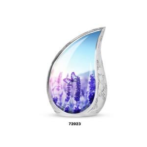 Urna de cremación de lágrima de mariposa hermosa para cenizas humanas adultas, urna funeraria de gota de recuerdo decorativa con bolsa de terciopelo gratis - Product Image 1