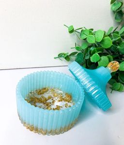 Vente en gros de pots de rangement personnalisés populaires, vides, transparents, en forme de corne d'animal, faits à la main, au toucher réel, pour porte-bougie avec couvercles - Product Image 6