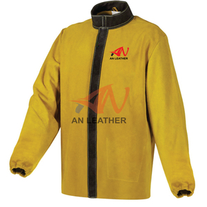 Veste de soudage en cuir fendu, veste de soudage en cuir, veste de sécurité - Product Image 2