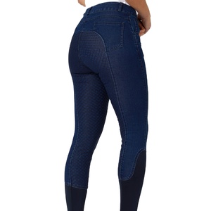 กางเกงขี่ม้าผ้ายีนส์แบบ4ทิศทางกางเกงขี่ม้าแบบปรับแต่งได้ดีไซน์ใหม่ - Product Image 2