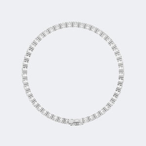 Bracelet tennis en or 14 carats avec diamants ovales de 8,00 carats au total, de couleur D, cultivés en laboratoire, de forme ovale, multi-pierres, pour femme - Product Image 4