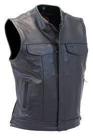 Nouveauté 100% cuir véritable de haute qualité hommes hiver grande taille imperméable coupe-vent Biker gilet - Product Image 5