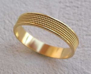 แหวนทองเหลืองขัดเงาสไตล์โมเดิร์น - Product Image 4