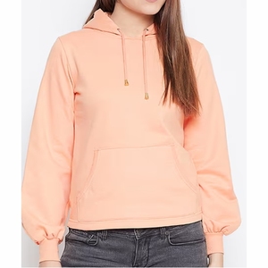 Drop-shoulderhoodies para mujer La mejor moda personalizada Sudadera con capucha de lana con logotipo Sudadera de invierno Sudadera con capucha en blanco de moda para mujer - Product Image 1