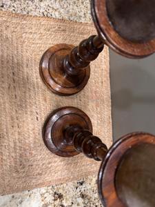 Premium Vintage Wooden <b>Candle</b> <b>Holder</b> for Home Decor Centerpiece Tabletop Display and Interior Styling Handcrafted From India - Product Image 6