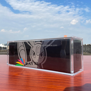Estuche de exhibición transparente de acrílico reciclable y portátil RAY YI, ecológico, para el juego de cartas Pokémon Yu-Gi-Oh! <span class=keywords><strong>Eevee</strong></span> Special Box - Product Image 2