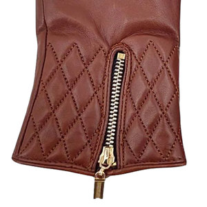 2025 Gants en cuir véritable à la mode OEM pour femmes imperméables et chauds pour l'équitation d'hiver et une utilisation extérieure quotidienne pour les fêtes - Product Image 4