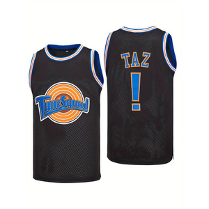 Maillot de basketball haut de gamme avec patchs brodés personnalisés, maille respirante en polyester, logo d'équipe, nom et numéro, tenue de compétition - Product Image 1