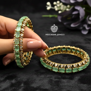 Russian <b>Emerald</b> Fine Bangle - Product Image 2