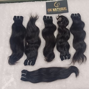 Extensions brésiliennes de cheveux humains vierges bruts pour filles et femmes extension de cheveux ondulés 16 pouces - Product Image 6