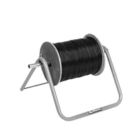 JH-Mech Porte-câbles robuste à axe unique 33 x 16 pouces, support de bobine de fil, capacité de 200 lb, en acier thermolaqué