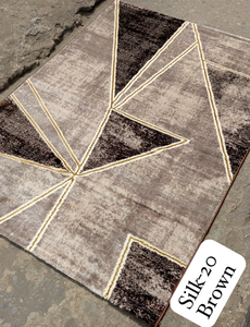 Alfombra Turca Adiva de Pelo Largo, Estilo Gaziantep, Impermeable, para Uso en Exteriores, 100% Polipropileno, Base de Yute, Rectangular, Mediana - Product Image 2