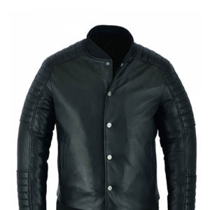แจ็กเก็ตหนังมีซิปแบบลำลองของผู้ชายคอตั้งสไตล์สตรีทสำหรับฤดูหนาว - Product Image 4