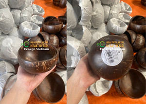 Tendance Chaude Haute Qualité Eco Friendly Petit Authentique Vietnam Bols De Noix De Coco Taille Personnalisée/Logo Pour Toutes Les Occasions Par Eco2go Vietnam - Product Image 3