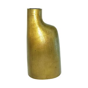 Vase Sculptural Irrégulier en Prune Foncée de Qualité Supérieure, Finition Métallique Antique, Contenant Floral Fait Main, Décoration Art Déco pour Salon - Product Image 5