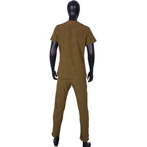 Ensembles d'uniformes de soins de santé personnalisés col montant à manches courtes sans plis pour le confort des hôpitaux - Product Image 3